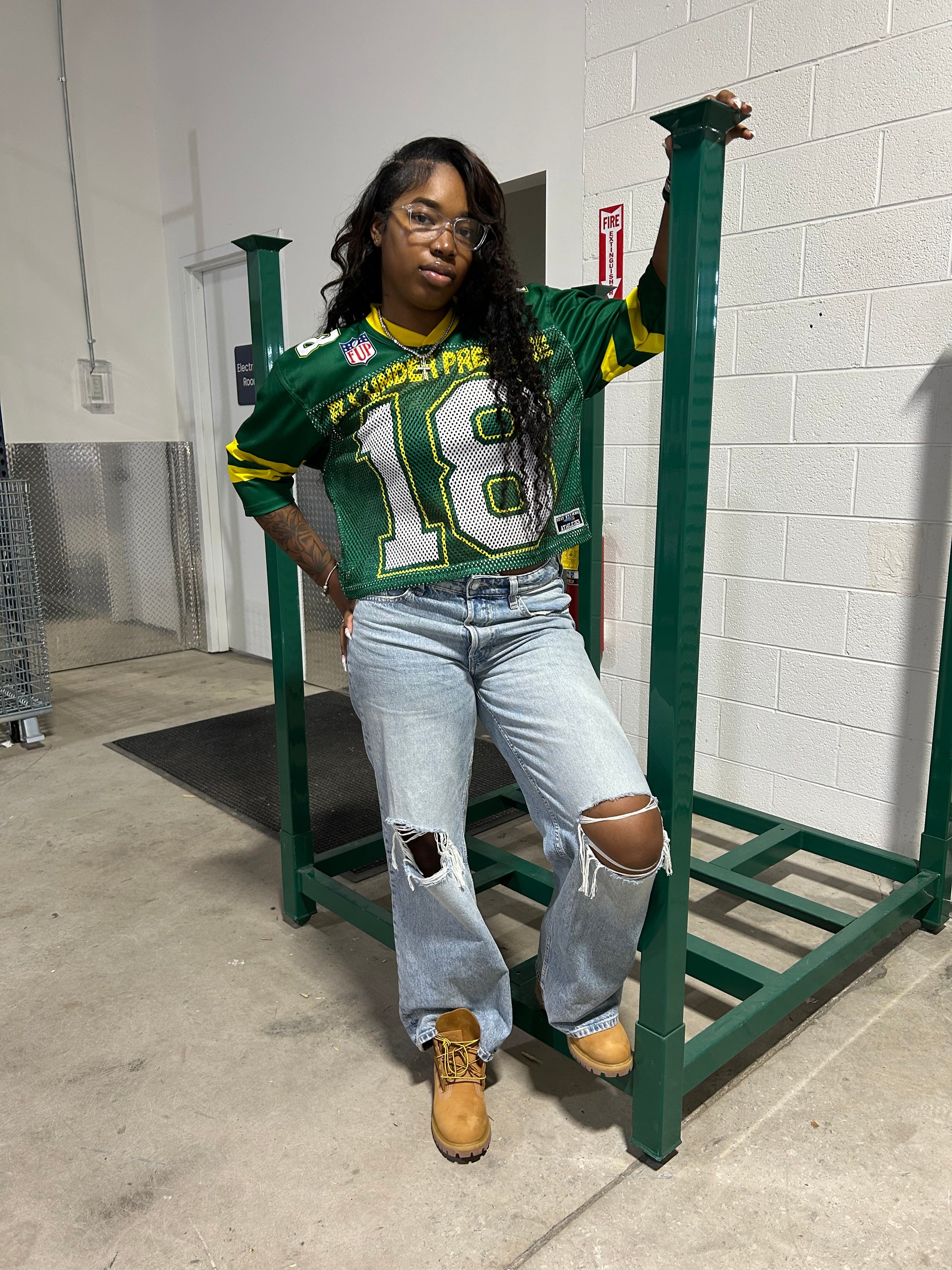 FUP FOOTBALL JERSEY GREEN AND YELLOW
