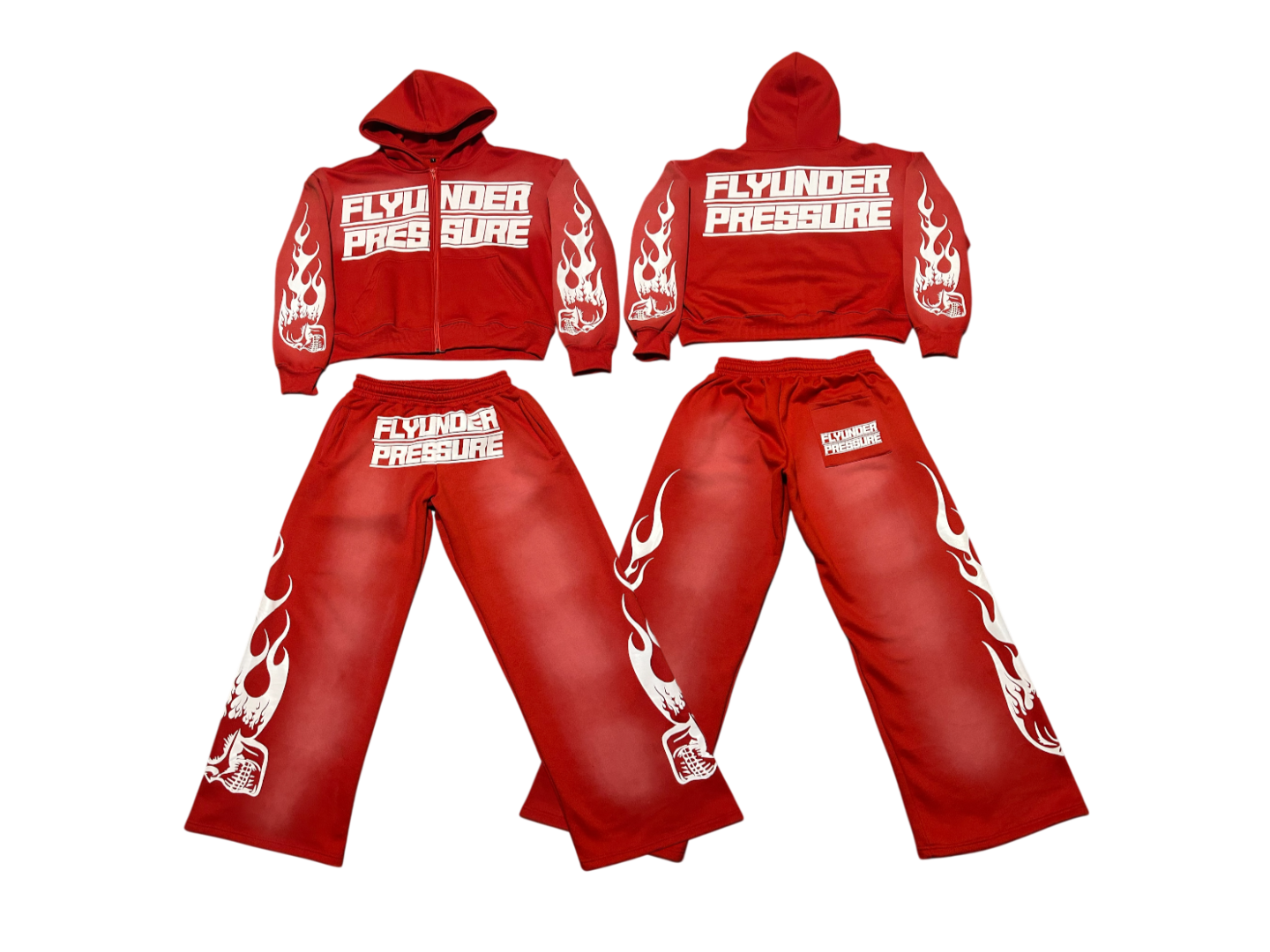 FUP BAGGY SWEATSUIT RED